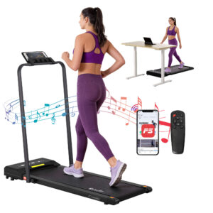 Everfit Treadmill Electric Walking Pad Under Desk Home Gym Fitness 380mm Black | TMILL-380-PAD-202602061230-00