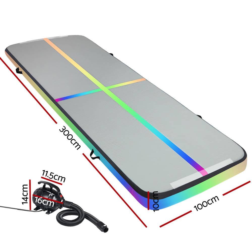 ATM-3-1-01M-MC-AP-01.jpg Everfit 3M Air Track Gymnastics Tumbling Exercise Mat Inflatable Mats + Pump | Fitness Equipment Store