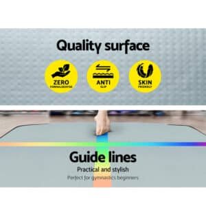 Everfit 3M Air Track Gymnastics Tumbling Exercise Mat Inflatable Mats + Pump 4 Everfit 3M Air Track Gymnastics Tumbling Exercise Mat Inflatable Mats + Pump | Fitness Equipment Store