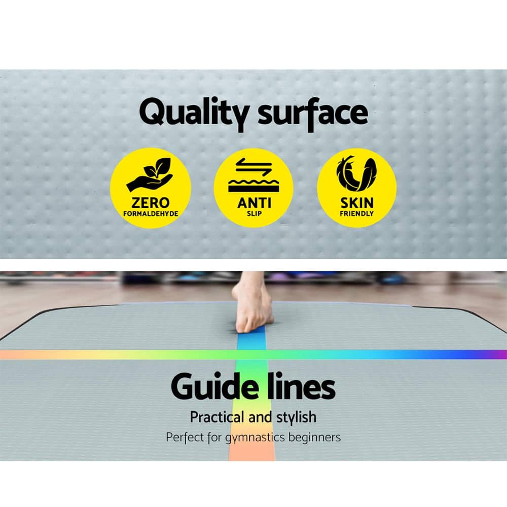 ATM-3-1-01M-MC-AP-03.jpg Everfit 3M Air Track Gymnastics Tumbling Exercise Mat Inflatable Mats + Pump | Fitness Equipment Store