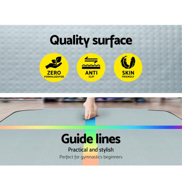 Everfit 4X1X0.2M Air Track Inflatable Tumbling Mat Gymnastics Yoga Mat | Fitness Equipment Store