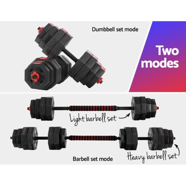 Everfit 40kg Dumbbells Barbell Set Adjustable Dumbbell Weight Lifting | Fitness Equipment Store