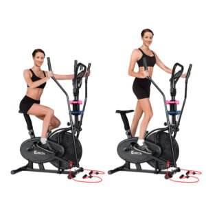 Everfit Exercise Bike 6 in 1 Elliptical Cross Trainer Home Gym Indoor Cardio | Fitness Equipment Store