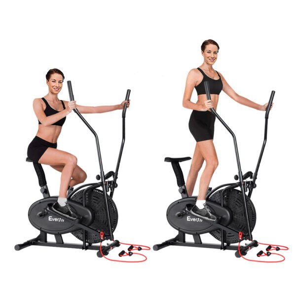 Everfit Exercise Bike 4 in 1 Elliptical Cross Trainer Home Gym Indoor Cardio | Fitness Equipment Store