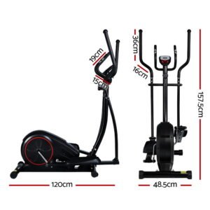 Everfit Exercise Bike Elliptical Cross Trainer Home Gym Fitness Machine LCD | Fitness Equipment Store