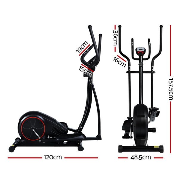 Everfit Exercise Bike Elliptical Cross Trainer Home Gym Fitness Machine LCD | Fitness Equipment Store