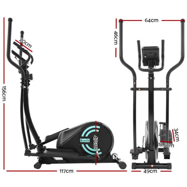 Everfit Exercise Bike Elliptical Cross Trainer Home Gym Fitness Machine 100kg | Fitness Equipment Store