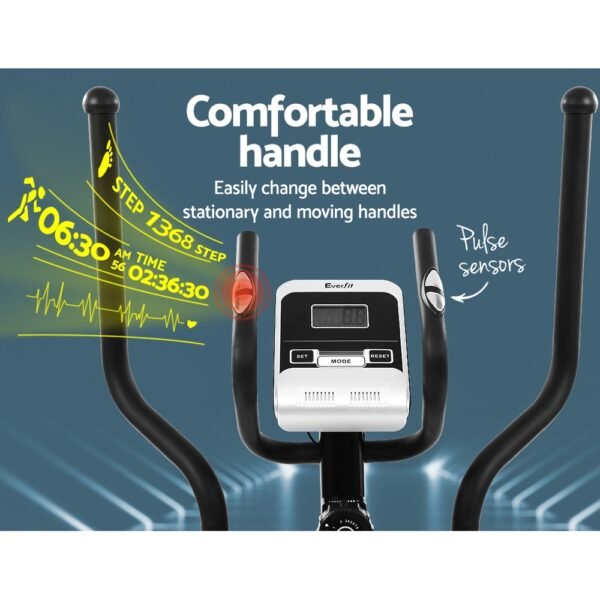 Everfit Exercise Bike Elliptical Cross Trainer Home Gym Fitness Machine 100kg | Fitness Equipment Store