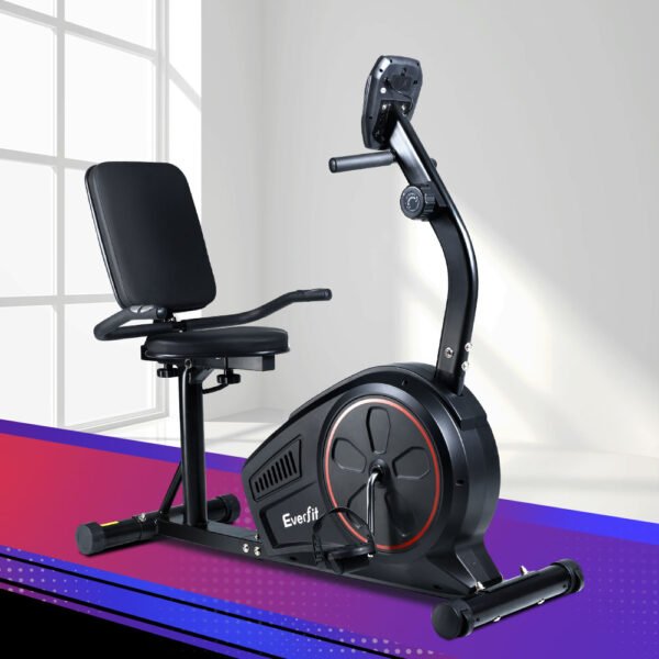 Everfit Exercise Bike Magnetic Recumbent Indoor Cycling Home Gym Cardio 8 Level | Fitness Equipment Store