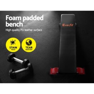 Everfit Weight Bench Flat Bench Press Home Gym Fitness 300KG Capacity | Fitness Equipment Store