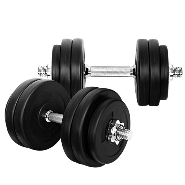 Everfit 30kg Dumbbell Set Weight Plates Dumbbells Lifting Bench | Fitness Equipment Store