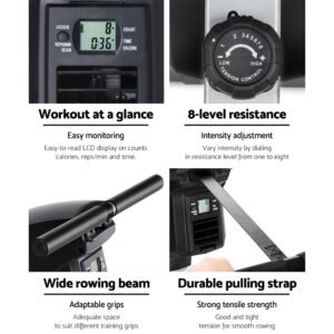 Everfit 8 Level Rowing Exercise Machine | Fitness Equipment Store
