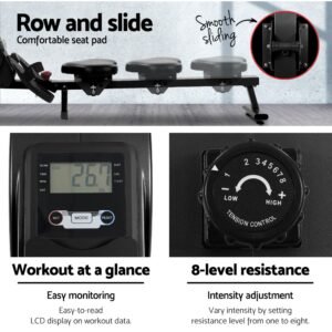 Everfit Rowing Machine Rower Magnetic Resistance Exercise Gym Home Cardio | Fitness Equipment Store