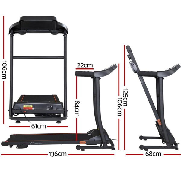 Everfit Treadmill Electric Home Gym Fitness Exercise Machine Incline 400mm | Fitness Equipment Store