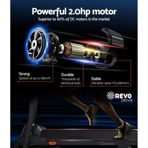 Everfit Treadmill Electric Home Gym Fitness Exercise Machine Incline 400mm | Fitness Equipment Store