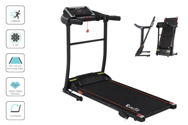 Everfit Treadmill Electric Home Gym Fitness Exercise Machine Incline 400mm | Fitness Equipment Store