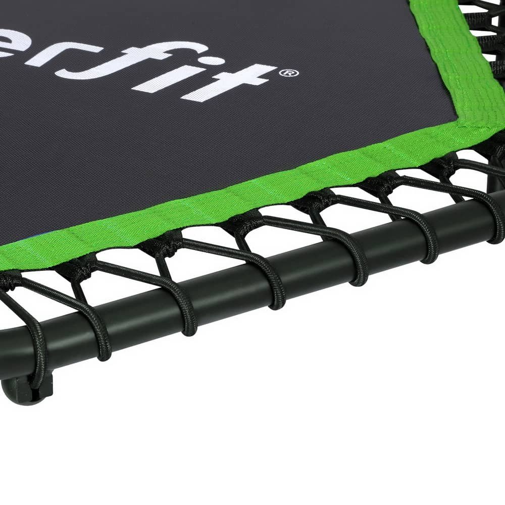 Everfit 48inch Hexagon Fitness Trampoline Rebounder Adjustable Handrail Green 4 Everfit 48inch Hexagon Fitness Trampoline Rebounder Adjustable Handrail Green - Image 4