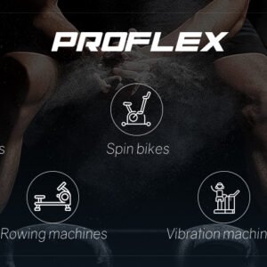 PROFLEX Air Bike Fan Resistance Exercise Fitness Home Gym Bicycle Black Pulse | Fitness Equipment Store