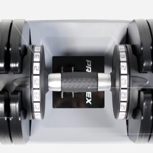 PROFLEX 2 x 25kg Adjustable Dumbbell Set Weights Dumbbells Home Gym Fitness Pair | Fitness Equipment Store