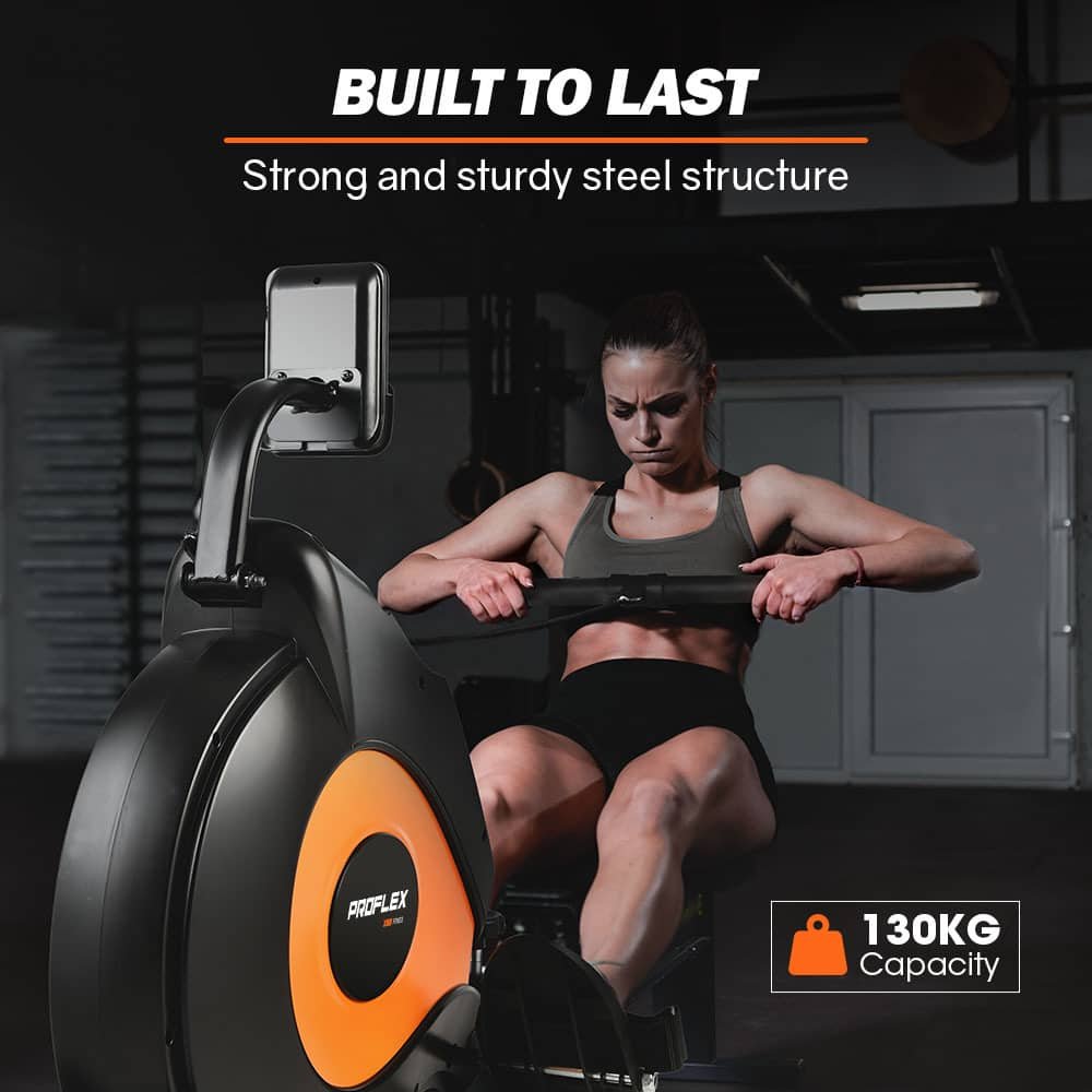 PROFLEX Rowing Machine Magnetic Resistance 16 Levels Fitness Home Gym with LCD 2 PROFLEX Rowing Machine Magnetic Resistance 16 Levels Fitness Home Gym with LCD - Image 2