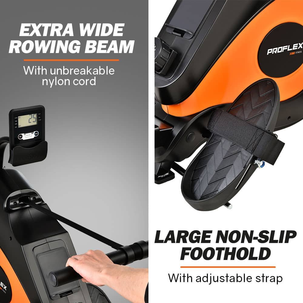 PROFLEX Rowing Machine Magnetic Resistance 16 Levels Fitness Home Gym with LCD 10 PROFLEX Rowing Machine Magnetic Resistance 16 Levels Fitness Home Gym with LCD - Image 10