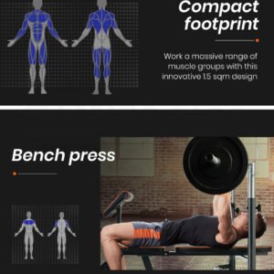 PROFLEX Weight Bench Workout Gym Press Adjustable Home Lifting Fitness Incline | Fitness Equipment Store