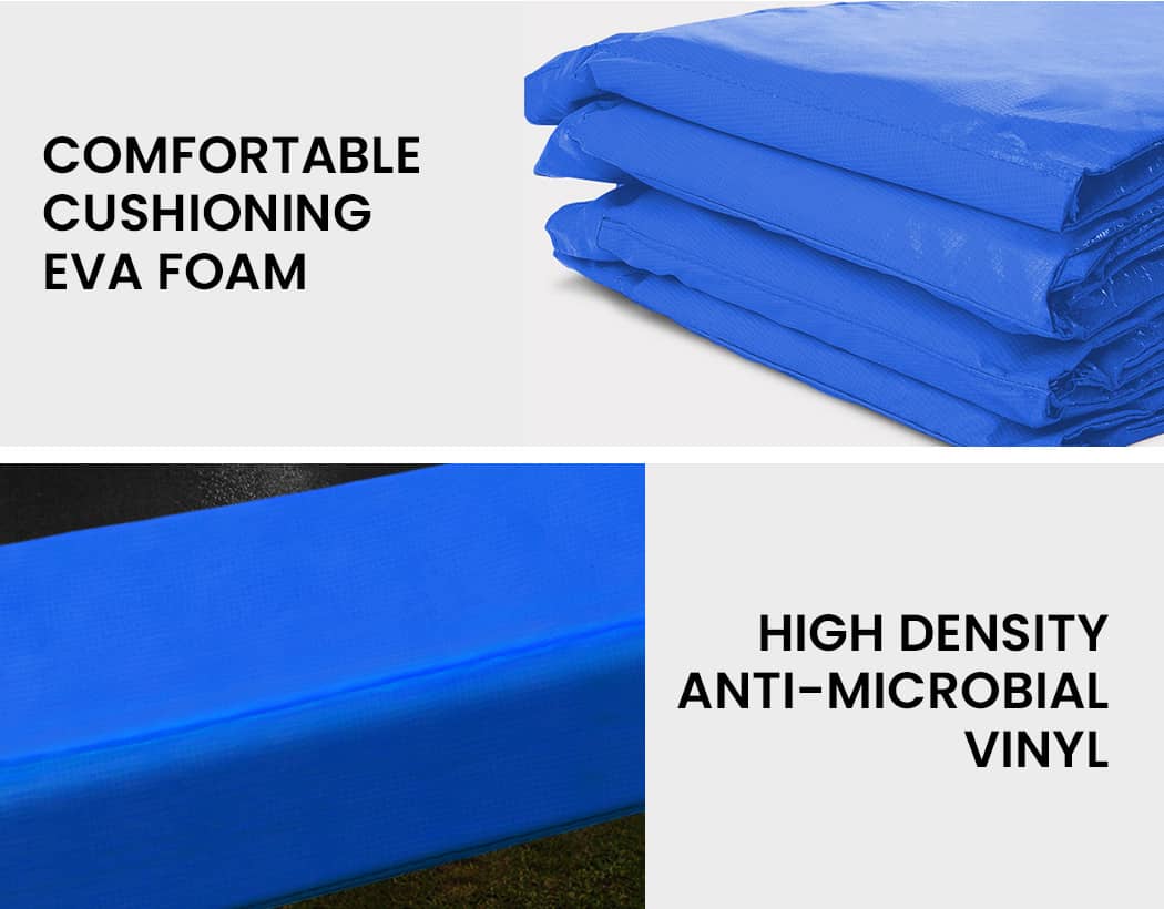UP-SHOT 12ft Trampoline Safety Pad Blue Padding Replacement Round Spring Cover 4 UP-SHOT 12ft Trampoline Safety Pad Blue Padding Replacement Round Spring Cover - Image 4