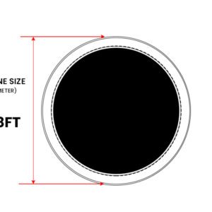UP-SHOT 8ft Trampoline Safety Pad Pink Padding Replacement Round Spring Cover | Fitness Equipment Store