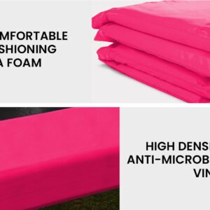 UP-SHOT 8ft Trampoline Safety Pad Pink Padding Replacement Round Spring Cover | Fitness Equipment Store