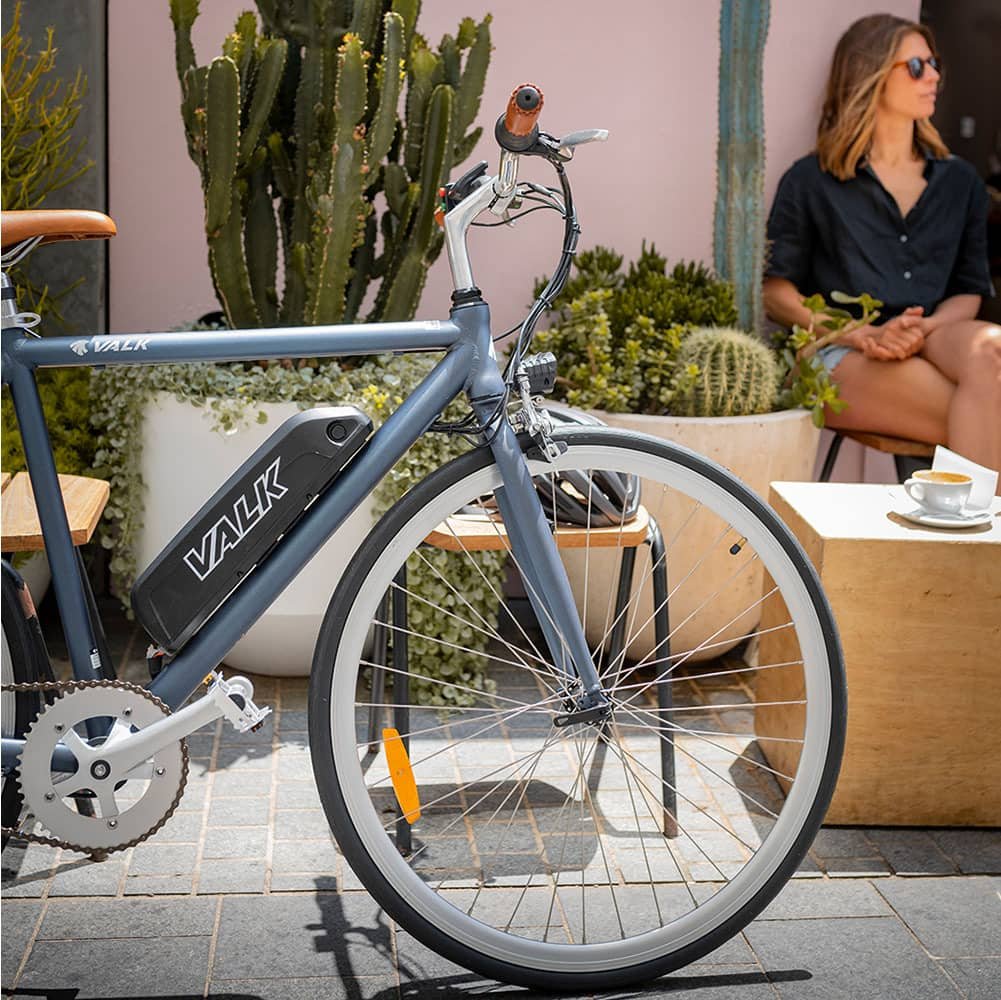 VALK Electric Bike Commuter Bicycle e-bike Lithium Battery eBike Fixed Powered 3 VALK Electric Bike Commuter Bicycle e-bike Lithium Battery eBike Fixed Powered - Image 3