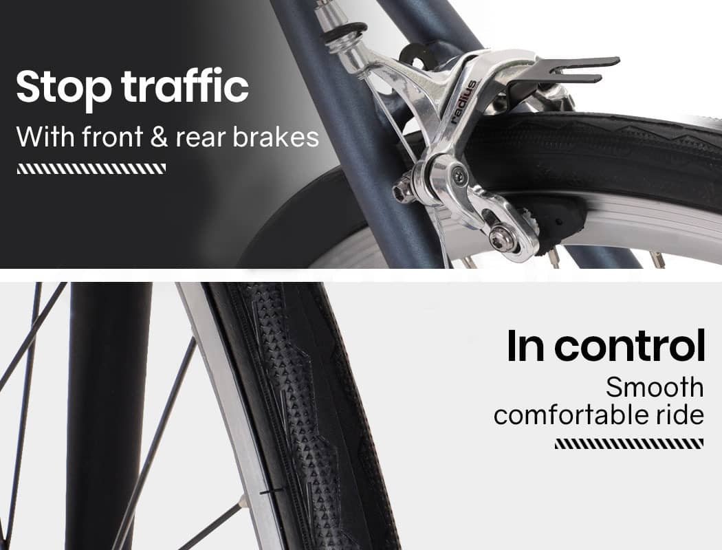 VALK Electric Bike Commuter Bicycle e-bike Lithium Battery eBike Fixed Powered 8 VALK Electric Bike Commuter Bicycle e-bike Lithium Battery eBike Fixed Powered - Image 8