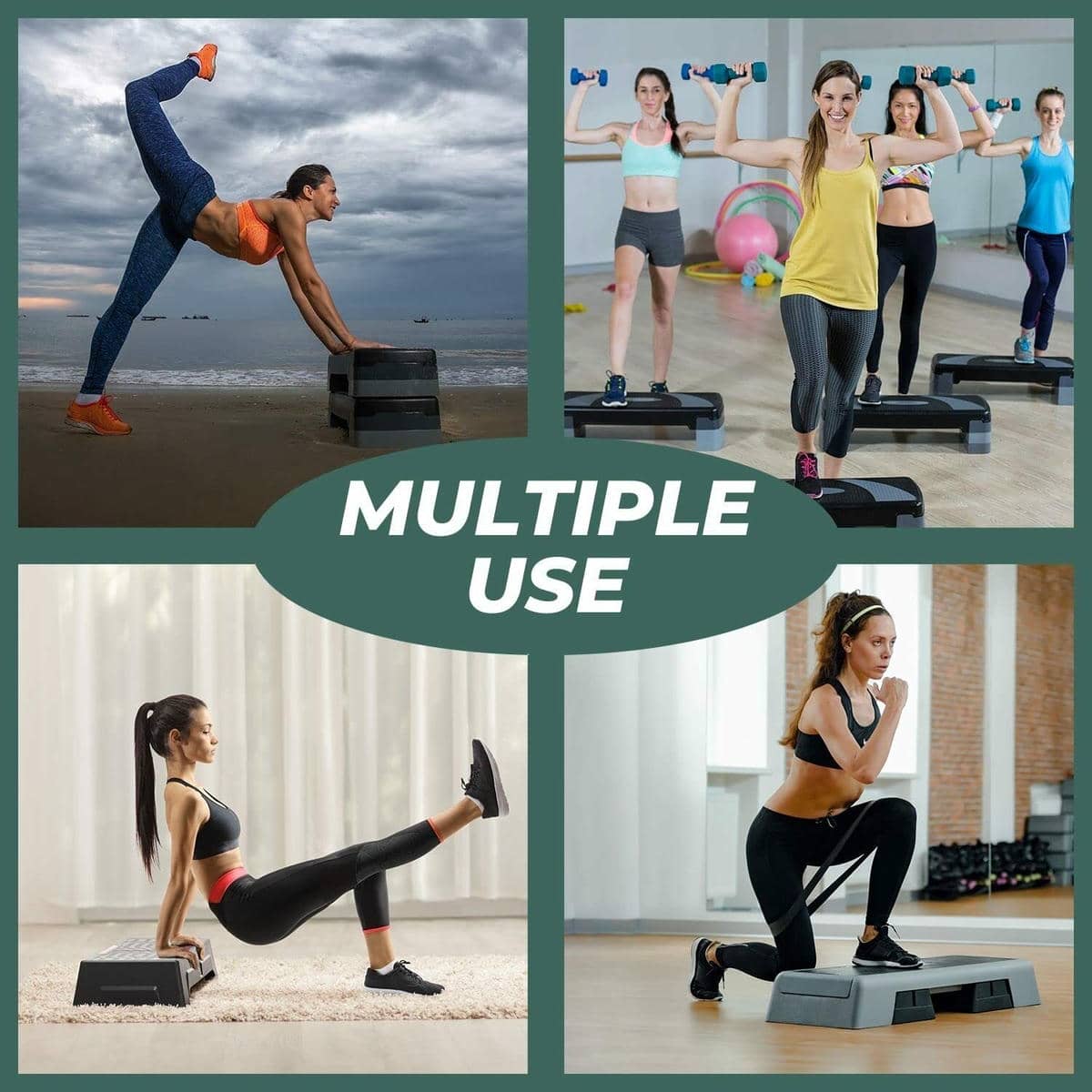 Aerobic stepper 110cm (Green&Pink) 4 Aerobic stepper 110cm (Green&Pink) - Image 4