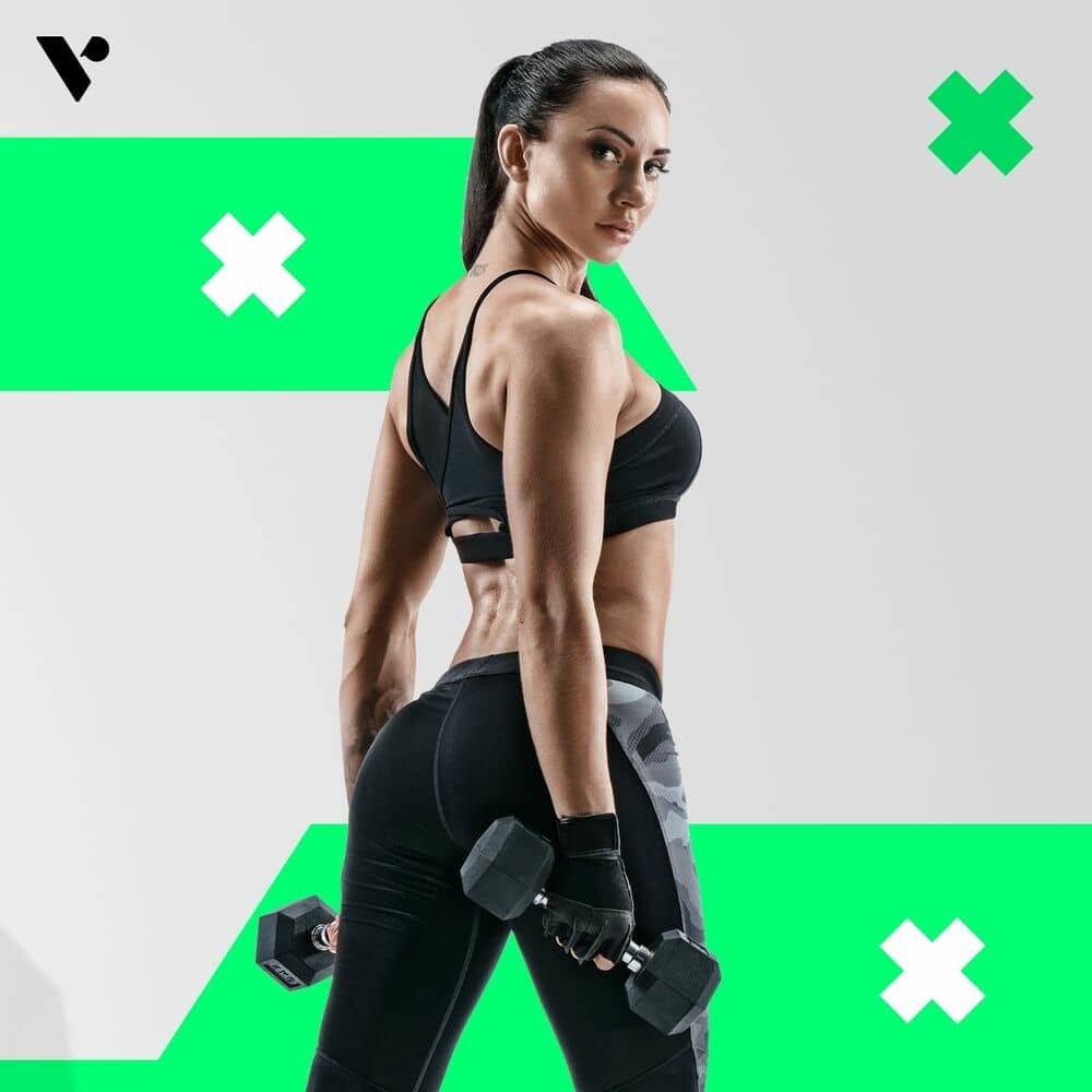 VERPEAK Rubber Hex Dumbbells (10KG x 2) 3 VERPEAK Rubber Hex Dumbbells (10KG x 2) - Image 3