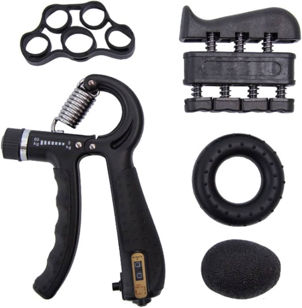 VERPEAK 5 in 1 Hand Grips, Adjustable Hand Grip Strengthener Kit with Carry Bag 1 VERPEAK 5 in 1 Hand Grips, Adjustable Hand Grip Strengthener Kit with Carry Bag