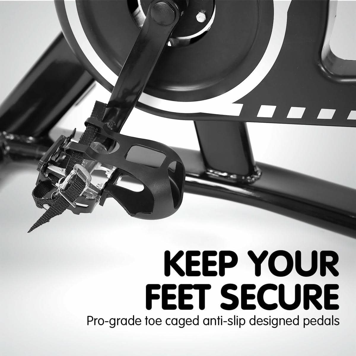 Powertrain Home Gym Flywheel Exercise Spin Bike - Black 8 Powertrain Home Gym Flywheel Exercise Spin Bike - Black - Image 8