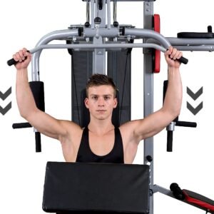 Powertrain Sports Multistation Powertrain Home Gym With Weights And Bench-175lbs | Fitness Equipment Store