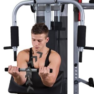 Powertrain Sports Multistation Powertrain Home Gym With Weights And Bench-175lbs | Fitness Equipment Store
