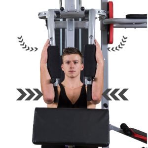 Powertrain Sports Multistation Powertrain Home Gym With Weights And Bench-175lbs | Fitness Equipment Store