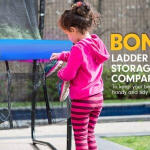 Kahuna 10ft Outdoor Trampoline Kids Children With Safety Enclosure Pad Mat Ladder - Rainbow | Fitness Equipment Store