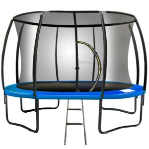 Kahuna 16ft Trampoline Free Ladder Spring Mat Net Safety Pad Cover Round Enclosure - Blue | Fitness Equipment Store