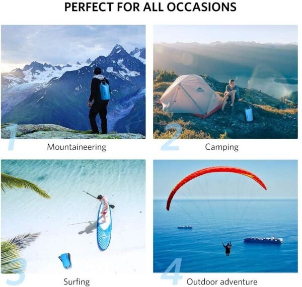 UGREEN Floating Waterproof Dry Bag for Cycling/Biking/Swimming/Rafting/Water Sport - Blue | Fitness Equipment Store