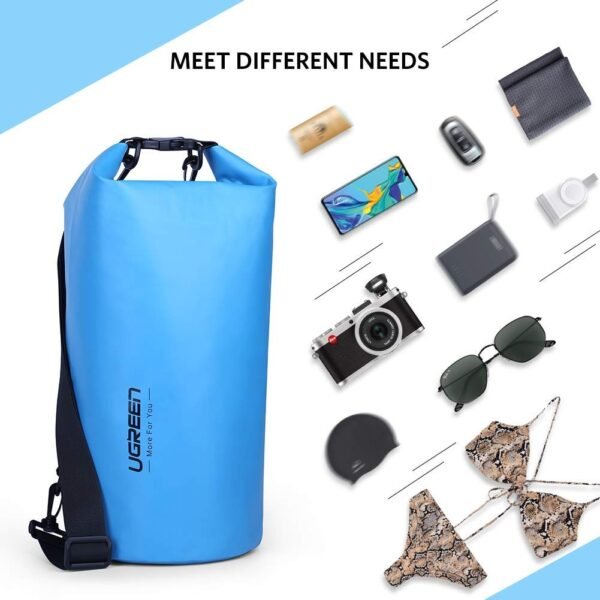 UGREEN Floating Waterproof Dry Bag for Cycling/Biking/Swimming/Rafting/Water Sport - Blue | Fitness Equipment Store