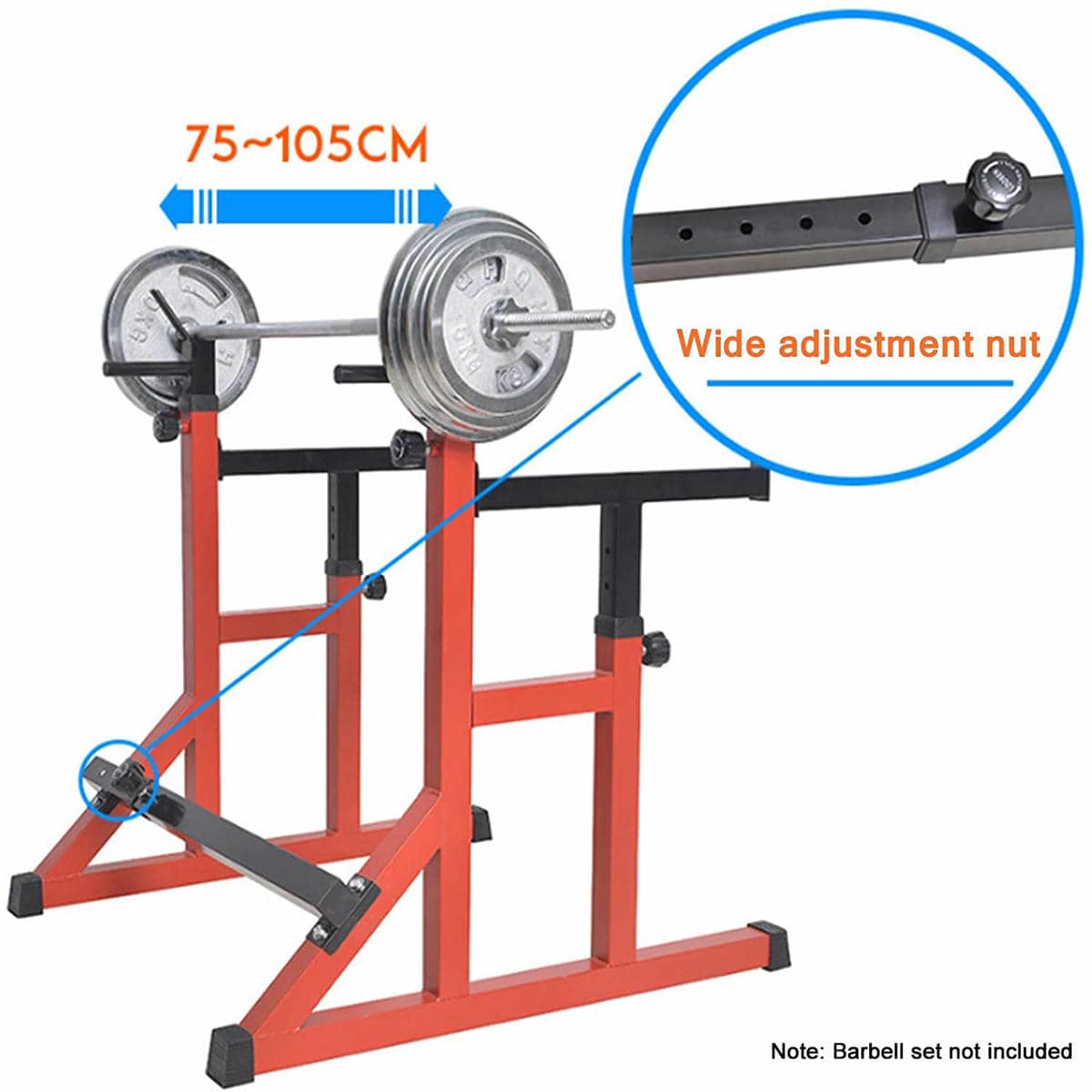 Squat Rack Barbell Rack Dip Station Home Fitness GYM Bench Press Bar Weight Lifting Strength Training 4 Squat Rack Barbell Rack Dip Station Home Fitness GYM Bench Press Bar Weight Lifting Strength Training - Image 4
