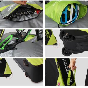 NOOYAH Bike BLUE Travel Case Bike Bag Shell EVA Tough material MTB Mountain Bike Road Bike TT 700c Gravel Bike Ebike 29er etc - BK007S | Fitness Equipment Store