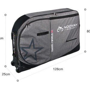 NOOYAH Bike Travel Bag Case Plane Boat Shipping Transport, Fits Cross Country All Mountain Bike, MTB, TT, Road Triathlon Bike 29er 700c | Fitness Equipment Store