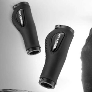 Deluxe Hand Grips Shock Absorbing Rockbros MTB Mountain Bike Tourer Double Lock BLACK Handlebar Grips Anti-skid 2.22cm | Fitness Equipment Store