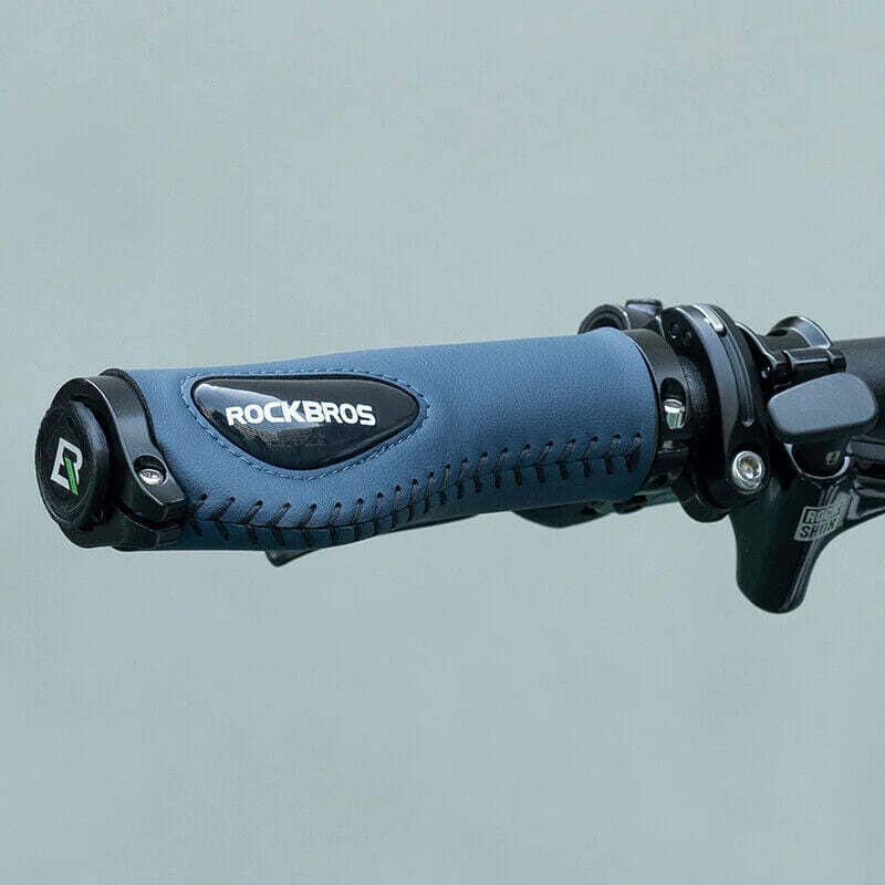 Deluxe Hand Grips Shock Absorbing Rockbros MTB Mountain Bike Tourer Double Lock BLUE Handlebar Grips Anti-skid 2.22cm 2 Deluxe Hand Grips Shock Absorbing Rockbros MTB Mountain Bike Tourer Double Lock BLUE Handlebar Grips Anti-skid 2.22cm - Image 2