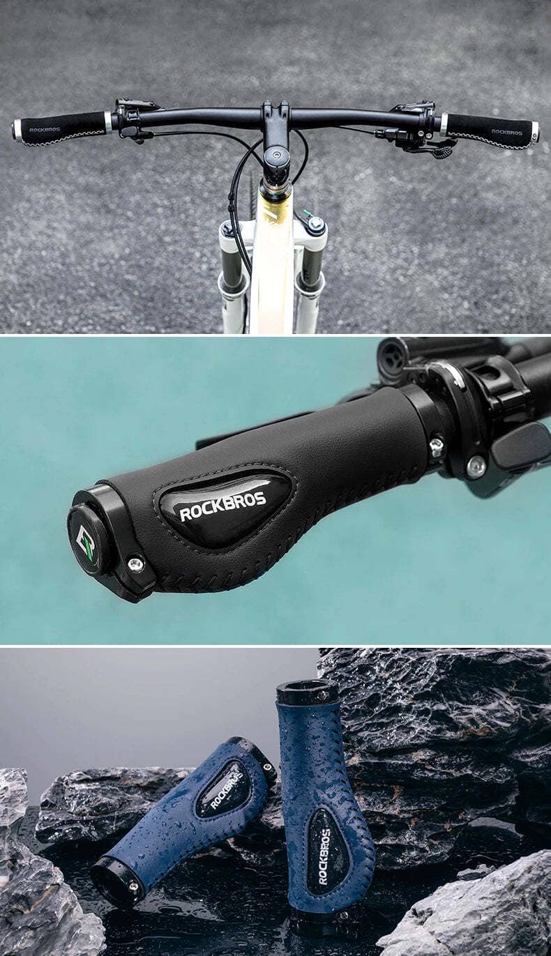 Deluxe Hand Grips Shock Absorbing Rockbros MTB Mountain Bike Tourer Double Lock BLUE Handlebar Grips Anti-skid 2.22cm 9 Deluxe Hand Grips Shock Absorbing Rockbros MTB Mountain Bike Tourer Double Lock BLUE Handlebar Grips Anti-skid 2.22cm - Image 9