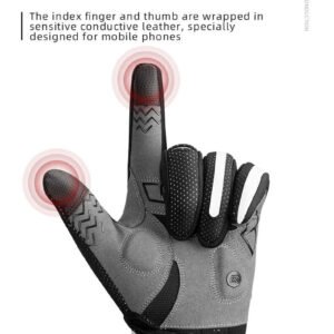 MTB Heated Gloves XLarge for Mountain Road Bike Breathable Winter Autumn Cycling Camping Running Outdoor Sport Rockbros | Fitness Equipment Store