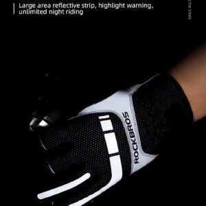 MTB Heated Gloves XLarge for Mountain Road Bike Breathable Winter Autumn Cycling Camping Running Outdoor Sport Rockbros | Fitness Equipment Store